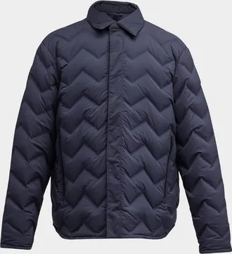 Emporio Armani Men & apos;s Zigzag Quilted Down Jacket