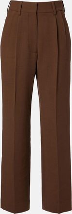 Blaz&eacute; Milano Blaz&eacute; Milano Fox high-rise virgin wool cr&ecirc;pe wide-leg pants
