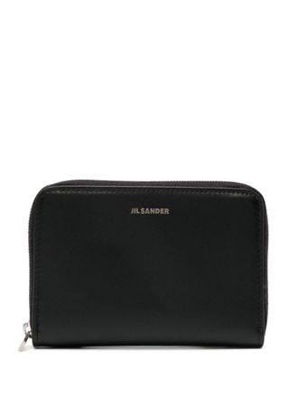 Jil Sander logo-debossed leather wallet - men - Calf Leather/Calf Leather - One Size - Black