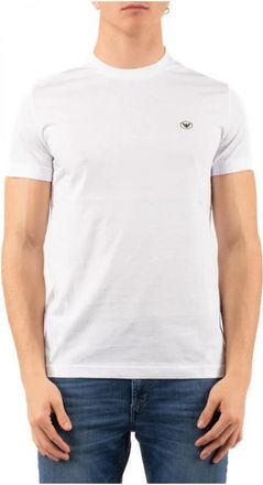 Emporio Armani Stijlvol T-shirt voor heren - Heren - T-shirts - Wit - 3XL - Tops