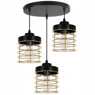 OEM L&aacute;mpara De Techo Colgante L&aacute;mpara De Ara&ntilde;a De Alambre Dorado Led