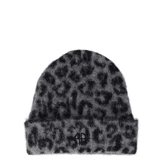 Anine Bing Elia Beanie - Dames - Hoeden - Grijs - ONE Size - Wol - Accessoires