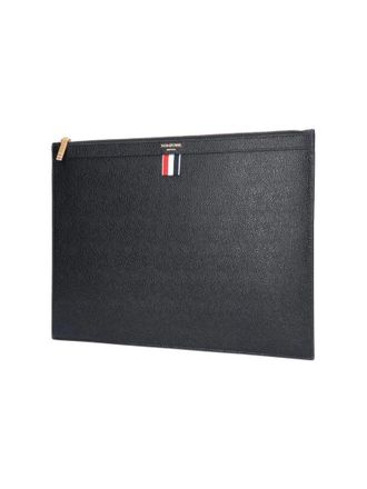 Thom Browne Crossbody Bags - Pebble Grain Pouch - Black - Gr. unisize - in Schwarz - f&uuml;r Damen