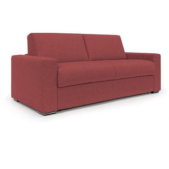 Divani.Store Divani.store - Nixon Sof&aacute; Convertible Con Colch&oacute;n H2o En Tela Impermeable 200 Cm (mat. 140x197) Rojo