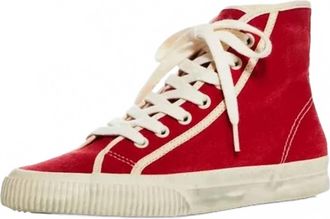 Re/Done Womens 90s High Top Sneakers In Red
