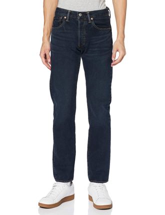 Levi's Mens 501 Original Fit Jeans, Dark Hours, 29W / 32L