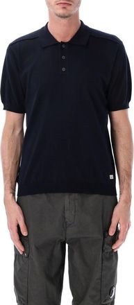 C.P. Company Navy Blue Cotton Polo