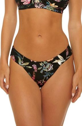 Isabella Rose Taylor Florina Maui Bikini Bottoms in Black Multi at Nordstrom, Size Large