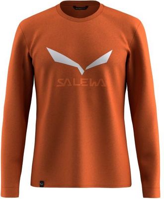 Salewa Solidlogo Dry L/S Tee Longsleeve f&uuml;r Herren | rot
