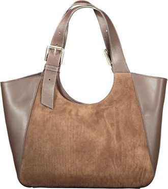 Furla Dora M Tote Bag - Dames - Shoppers - Bruin - ONE Size - Leer - Tassen