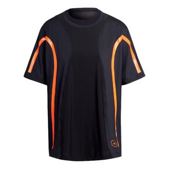 adidas (WMNS) adidas by Stella McCartney TruePace Running Loose T-Shirt Asia Sizing Black Orange HD9113