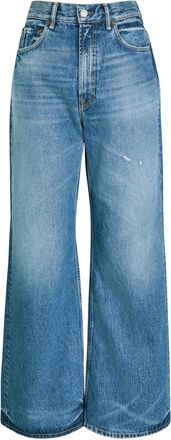 Acne Studios Distressed Wide-leg Jeans - Mid Blu - 27 (W27 / UK8-10 / S)