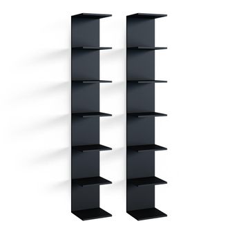 Vicco Estante De Pared Paolo, Negro, 30 X 190 Cm Abra