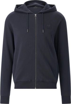 Belstaff Zip-throughs - Heren - Vesten met rits - Blauw - 3XL - Katoen - Hoodies & sweatvesten