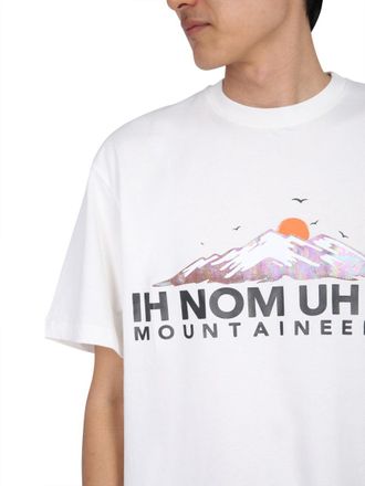 Ih Nom Uh Nit Crew Neck Cotton T-Shirt - White