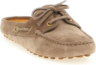 Tod's Womens Beige Calfskin Flats