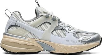 Hide & Jack Metallic-effect Mesh Sneakers