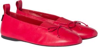 Miu Miu Red Solid Ballet Flats
