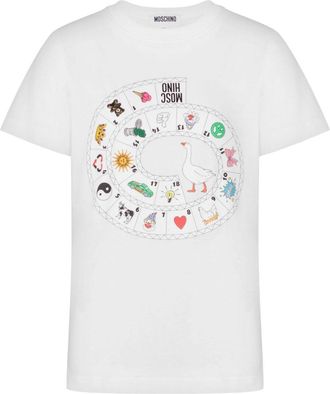 Moschino Short-Sleeve Silk and Nylon Top