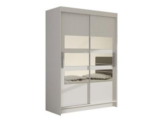 Mirjan24 Armario Closico Pacron V, Blanco, 200x120x58cm, Puertas De Armario: Correderas, N&uacute;mero De Estantes: 5