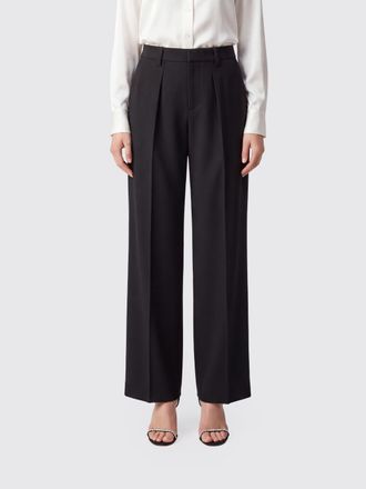 N&deg;21 Pantaloni sartoriali wide leg in cr&ecirc;pe con vita alta e pince