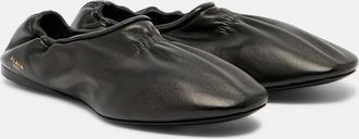 Alaia Ala&iuml;a Leather ballet flats