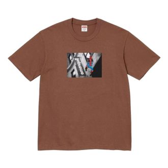 SUPREME SS26 Spider-Man T-Shirt Brown SUP-SS26-001-BRN