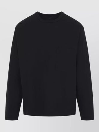 Christophe Lemaire cotton ribbed crew neck long-sleeve boxy t-shirt