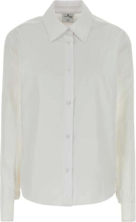 Courr&egrave;ges Overhemden, Dames, Wit, S, Katoen, Poplin Shirt