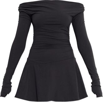 Bond-Eye Nixi Long Sleeve Mini Dress - Dames - Korte kleedjes - Zwart - M/L - Nylon - Kleedjes