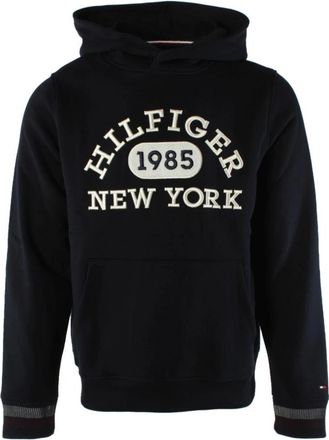 Tommy Hilfiger Sweater - Heren - Hoodies - Blauw - S - Katoen - Hoodies & sweatvesten
