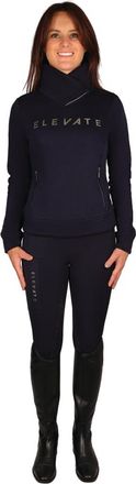 Hy Equestrian Elevate Allure Cross Neck Jumper - Navy - Medium