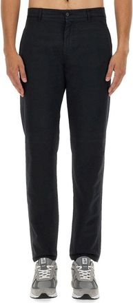 Aspesi Regular Fit Black Cotton Chino Pants