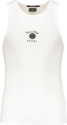 Ksubi Geribbeld Katoenen Tanktop - Heren - Tops zonder mouwen - Wit - 2XL - Katoen - Tops