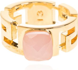 Versace Ring Met Steen - Dames - Ringen - Geel - 52 MM - Accessoires