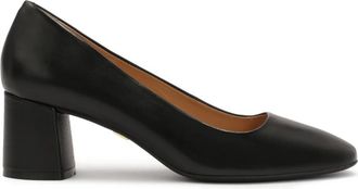 Kazar Zwarte leren pumps zonder versieringen - Dames - Pumps - Zwart - 36 1/2 EU - Leer - Schoenen