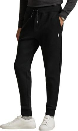 Ralph Lauren Joggingbroek van dubbel gebreid materiaal - Heren - Sweatpants - Zwart - XS - Katoen - Broeken