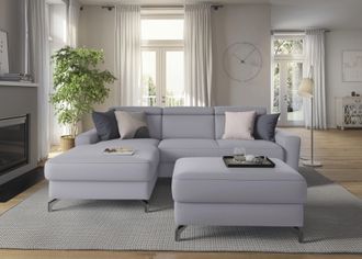 Sit&more Ecksofa »Scarlett L-Form« inklusive Kopfteilverstellung, wahlweise mit Bettfunktion, Bettkasten