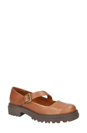 Bella Vita Quincy Mary Jane Flat in Camel Leather at Nordstrom Rack, Size 7.5