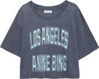 Anine Bing Johnny Cropped T-shirt