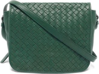 Bottega Veneta Intrecciato crossbodytas - Groen