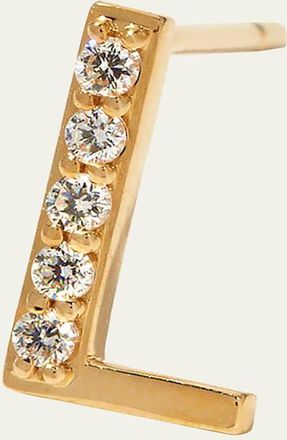 Lana Jewelry Single Initial Stud Earring