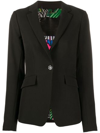 Philipp Plein crystal skull embellished blazer - Black