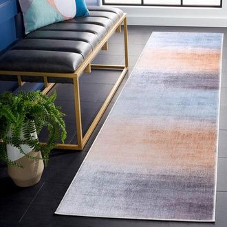 Safavieh Tacoma TAC816F Power Loomed Grey / Rust Washable Rug