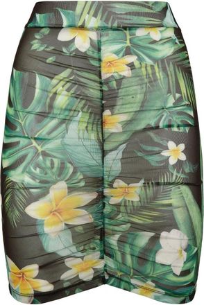 Philipp Plein Mini Rok Hawaii - Dames - Korte rokken - Groen - XS - Rokken