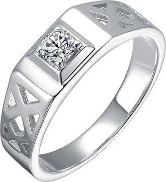 Rachel Glauber Plated Cz Statement Ring