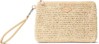 MZ Wallace Crochet Clutch in Camel at Nordstrom