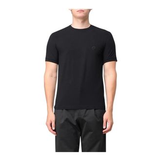 Giorgio Armani T-Shirts, male, Black, M, Classic Crew Neck T-Shirt