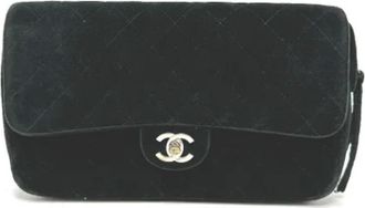 Chanel Pre-owned Leather chanel-bags - Dames - Vintage Schoudertas - Zwart - ONE Size - Vintage