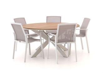 Bellagio la vita attrattiva Bellagio Dranera/Fidenza ø149cm dining tuinset 6-delig stapelbaar